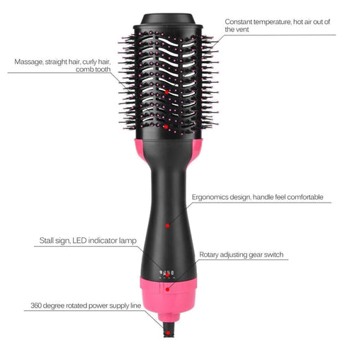 One-Step Electric Hair Dryer Comb