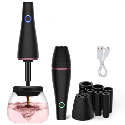 Electric makeup brush cleaner