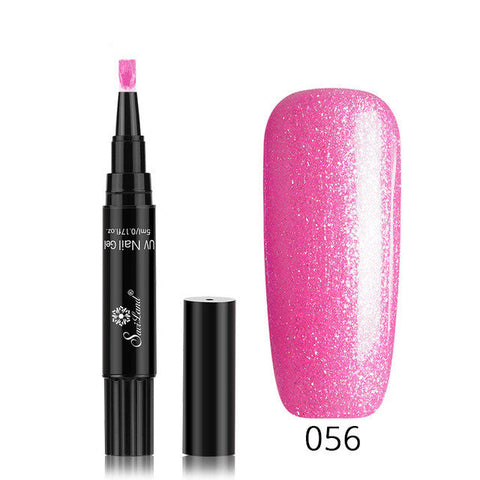 3 In 1 Gel Nail Varnish Pen Glitter