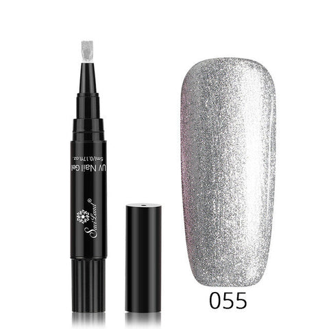 3 In 1 Gel Nail Varnish Pen Glitter