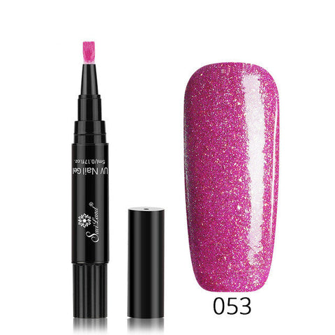 3 In 1 Gel Nail Varnish Pen Glitter