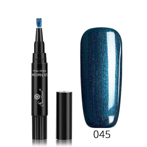 3 In 1 Gel Nail Varnish Pen Glitter